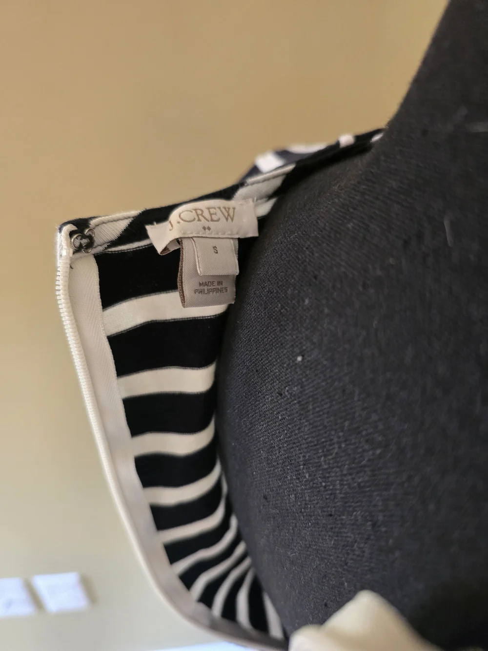 J. Crew Black and White Striped Knit Mini Dress - Picture 5 of 5